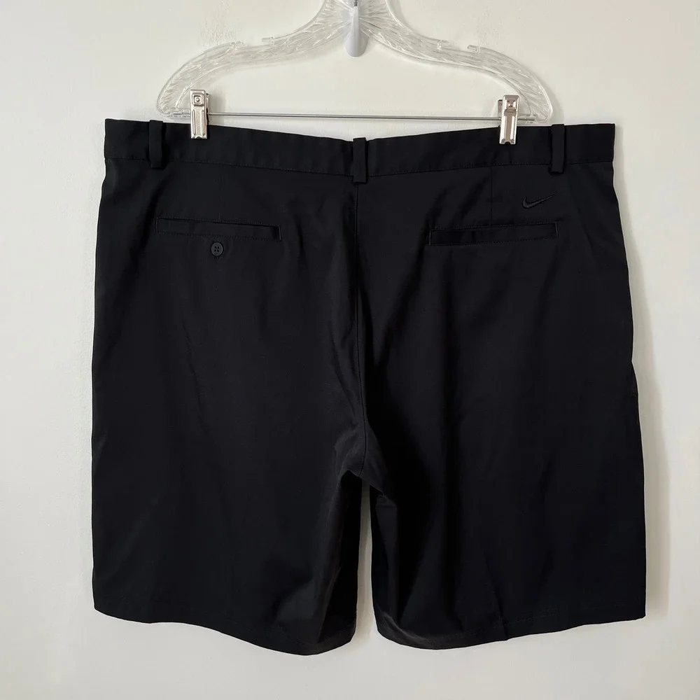 Nike Golf Dri-Fit Standard Fit Golf Shorts Mens 42 Black‎